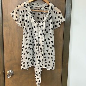 Sheer Polka Dot Blouse